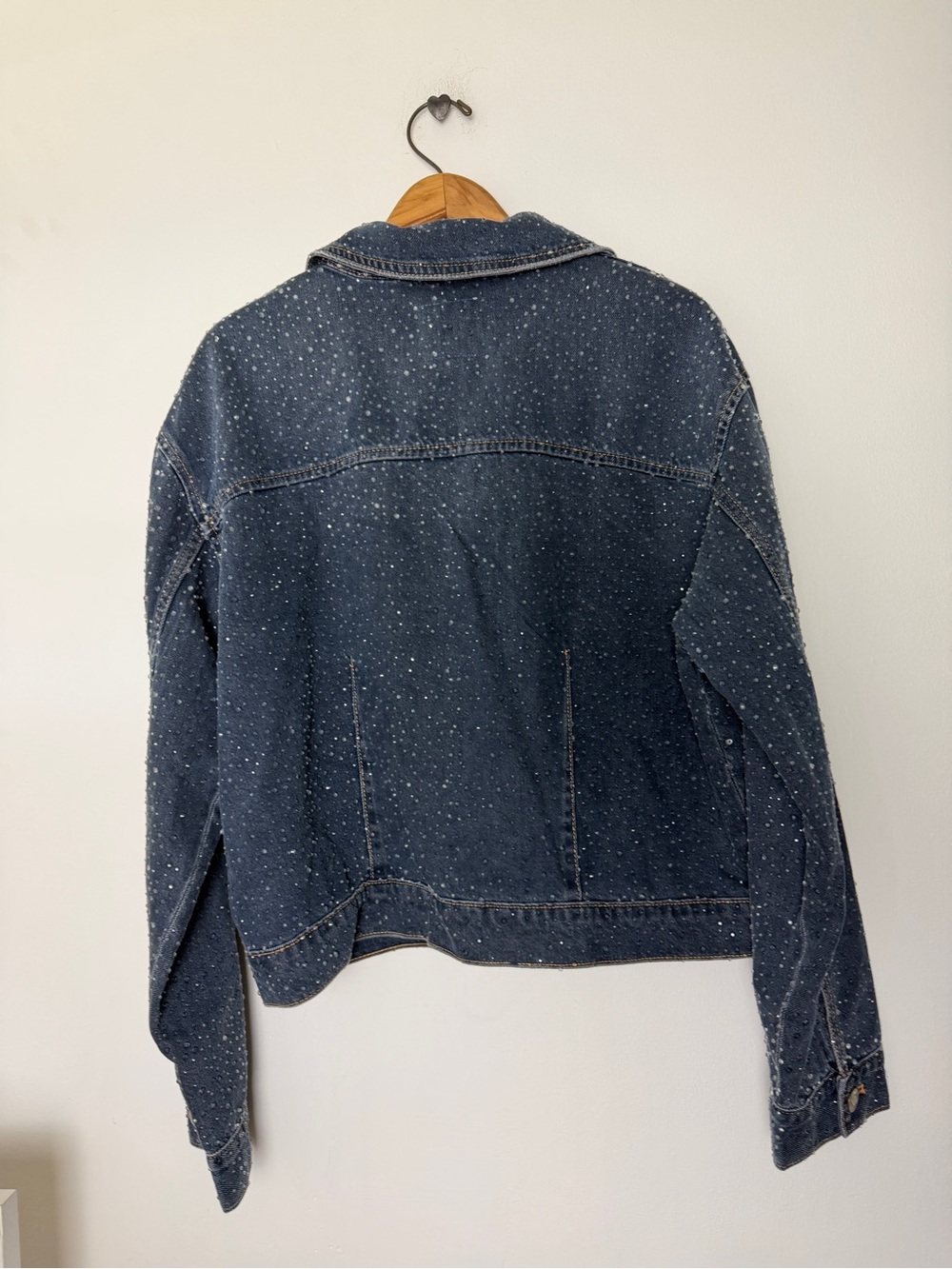 Zara Raindrop Rhinestone Denim Jacket & Jeans Set - Picture 5 of 6
